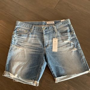 Never worn AG cut off jean shorts